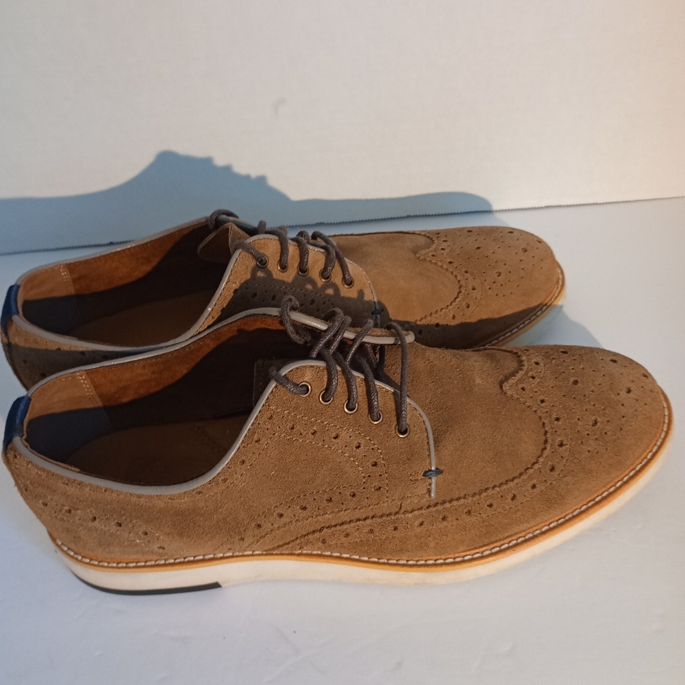 BRAND NEW Blake Mckay Carson Oxfords Men's Size 9.5 M Dark Tan - Picture 2 of 12